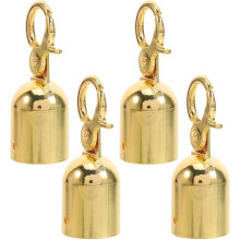 4Pcs Rope End Stopper Cord Caps with Titanium Hooks for Red Velvet Stanchion Posts