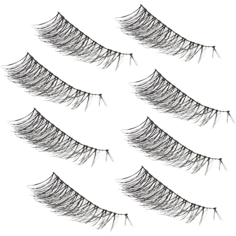 Hkhbjs 4Pair Natural False Eyelashes Style Long Thick Magnetic Lashes For Women Natural Look