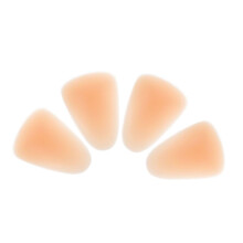 4Pcs Silicone Knee Pads for Ice Skating and Roller Skating, Skin Color Medium Size