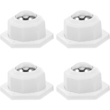 4 Stück 20 mm selbstklebende Lenkrollen für Möbel, kleine Haushaltsgeräte, Mülleimer, bewegliche Rollen