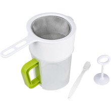 Fruit Juice Strainer Juice Filter Food Strainer with Stainless Steel Filter Mesh Nylon Plastic