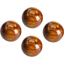 Set di 4 palline per esercizi manuali in resina, ideali per la meditazione e il sollievo dallo stress, perfette come oggetti decorativi da scrivania.