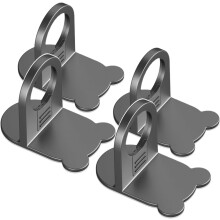 4er-Set Flaschenhalter fürs Badezimmer, Shampoo-Halter, verstellbarer Abstand, ABS-Material, abriebfeste Klebestreifen