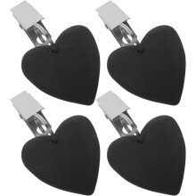 4 Tischdeckenbeschwerer mit Clips, herzförmig, aus wasserdichtem Edelstahl, dekorativ