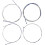 Professional Zhongruan Strings Set 4pcs Silver Steel Replacement Strings Easy to Replace Strong Playing Strength 1