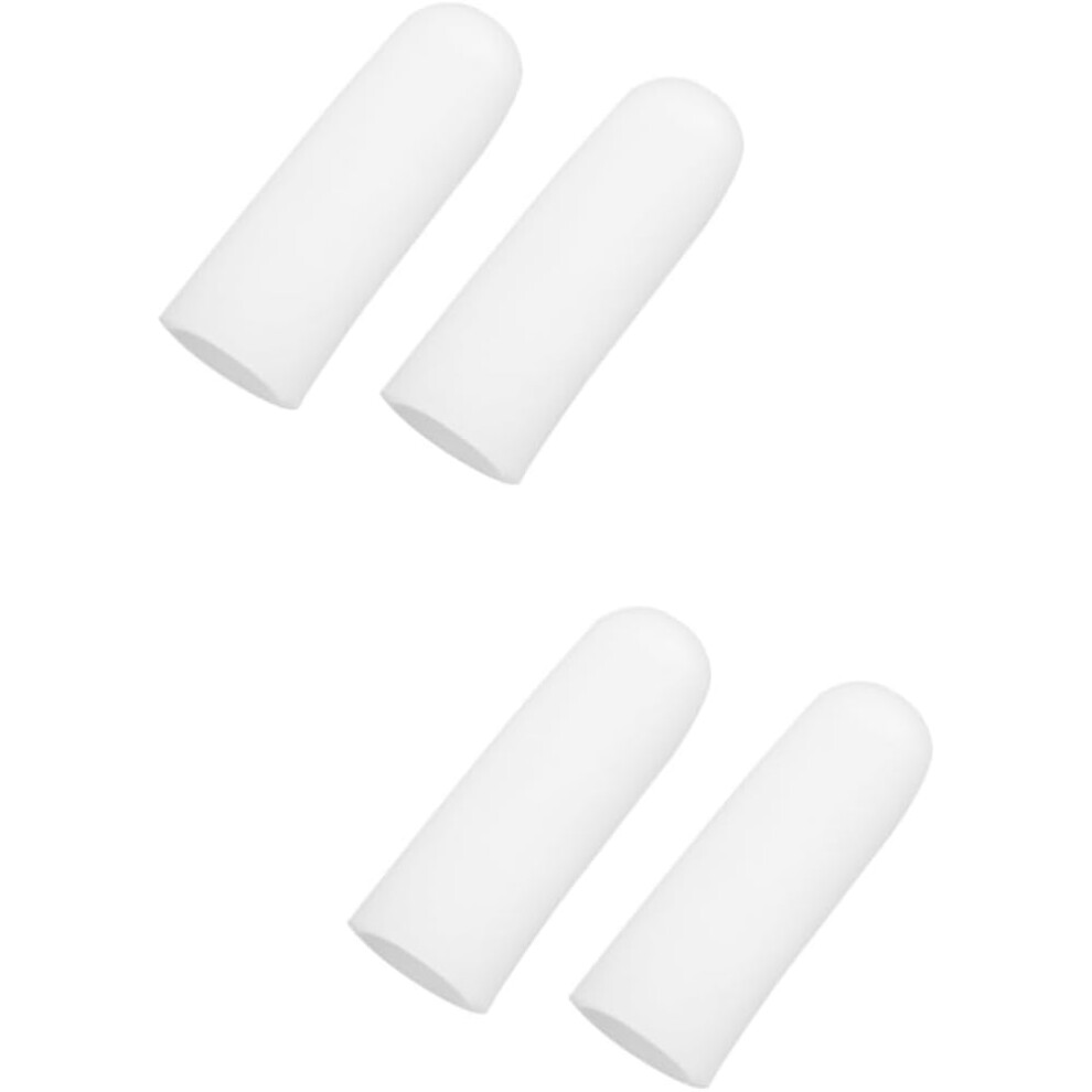 Hkhbjs White 4Pcs Fingertip Sleeve Toe Covers Finger Cot Finger Protector Sleeve Protector Comfortable Material