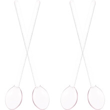 4 st blandningsskedar dessertskedar glas bekväma att hålla lätta att rengöra elegant stil för hem och bar