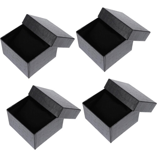 4pcs Multi-function Watch Packaging Box Watch Storage Box Embossed Pattern