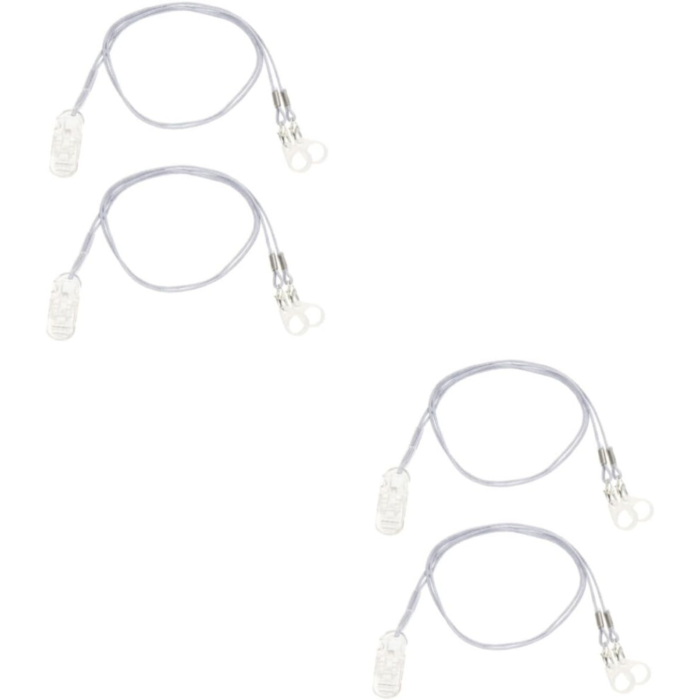 Hkhbjs 4Sets Hearing Aid Clip Bte Hanging Lanyards Deaf-Aid Fixation Cord Protection Rope For Hearing Aids