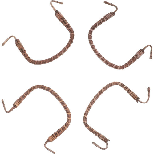 4 asas para tetera hechas de material sintético resistente, prácticas y que no se deforman fácilmente.