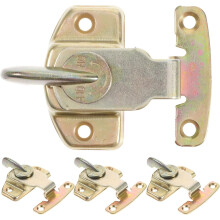 4 Sets Esstischschlösser, Riegel, Beschläge, goldfarbene Satin-Oberfläche, rostfreie, verzinkte Eisenverbinder