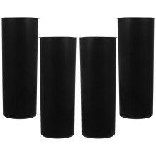 4er-Set runde Toilettenbürstenbecher aus Kunststoff, Scheuerbürstenbehälter, Einsatzeimer
