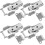 Iron Spring Loaded Toggle Latch Clamps Sturdy Metal Hasps 4pcs Heavy Duty Double Spring Design Versatile Use 1