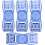 4Pcs Universal Blue Swimming Goggles Buckle Strap Clips Replacement Accessories 1
