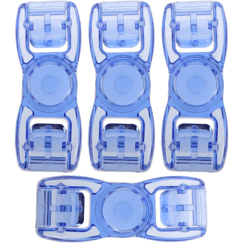 4Pcs Universal Blue Swimming Goggles Buckle Strap Clips Replacement Accessories