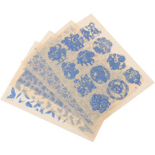 4 Sheets Clay Transfer Paper Underglaze Professional Transfer Paper Practical to Use Assorted Color