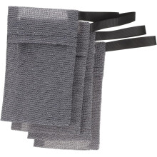 4 bolsitas de malla para jabón, jabón exfoliante, jabón espumoso, para ducha, con cordón ajustable, ideales para viajes y baño.