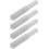 Plastic Toilet Paper Rollers Simple White Paper Box Roller Holders 4 Pcs Practical Tissue Box Shafts 1