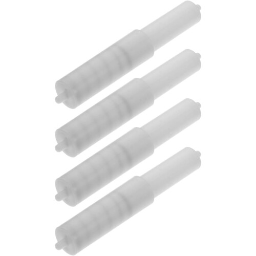 Plastic Toilet Paper Rollers Simple White Paper Box Roller Holders 4 Pcs Practical Tissue Box Shafts