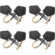 4 Stück Metall-Horn-Knebelknöpfe für Jacken- und Trenchcoat-Verschlüsse, Nähprojekte, DIY-Bastelprojekte, Mantelverschlüsse im Vintage-Stil