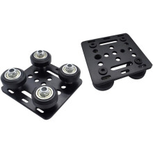 1 Set Druckerteile Aluminiumprofile Räder mit Platte