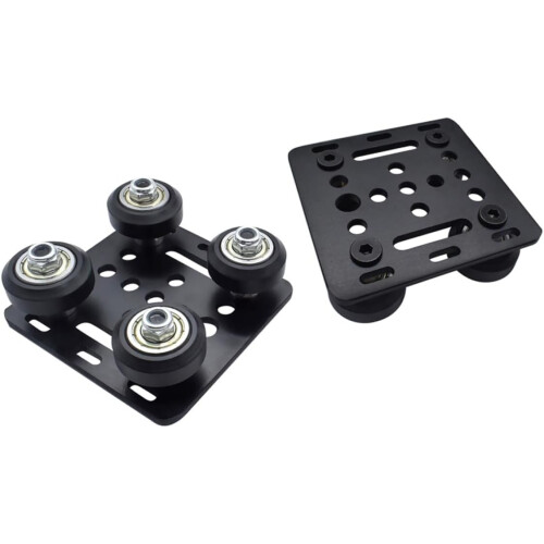 1 Set Druckerteile Aluminiumprofile Räder mit Platte