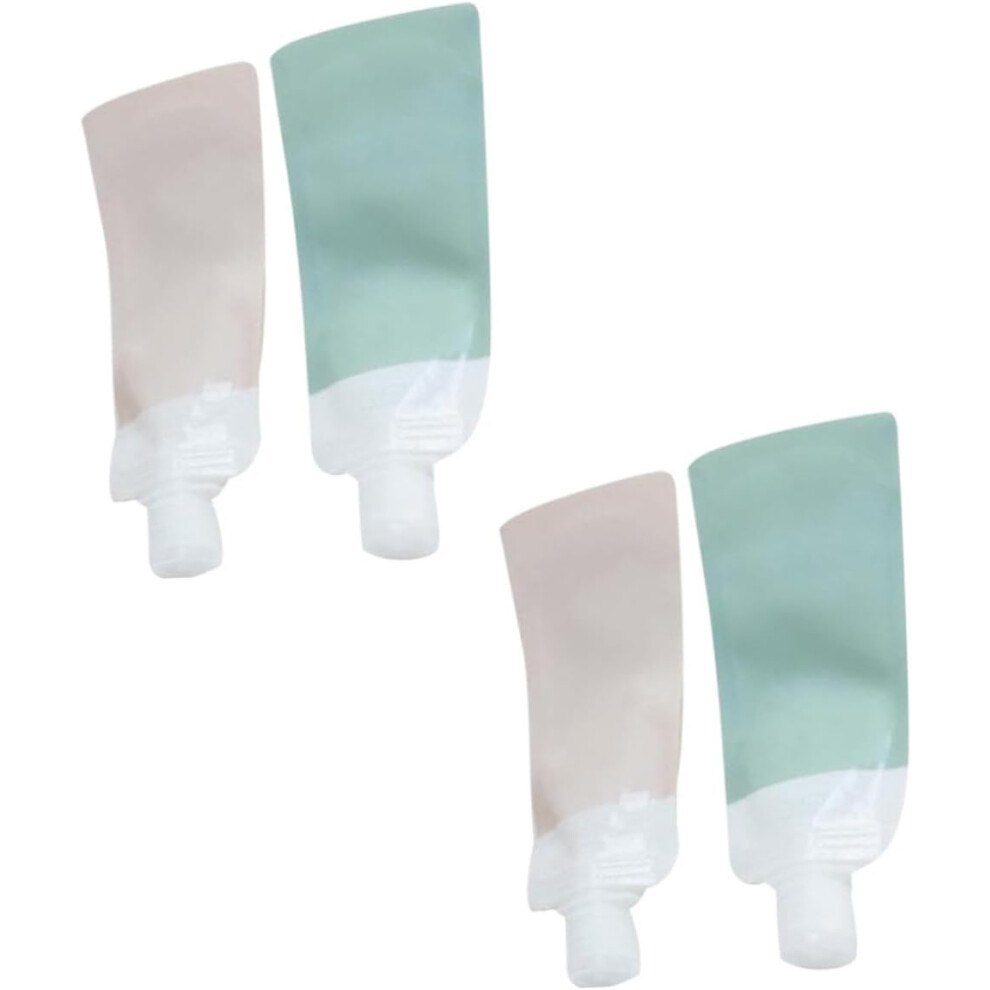 Hkhbjs 4Pcs Travel Toiletry Dispensing Bottles Portable Lotion Bag Set