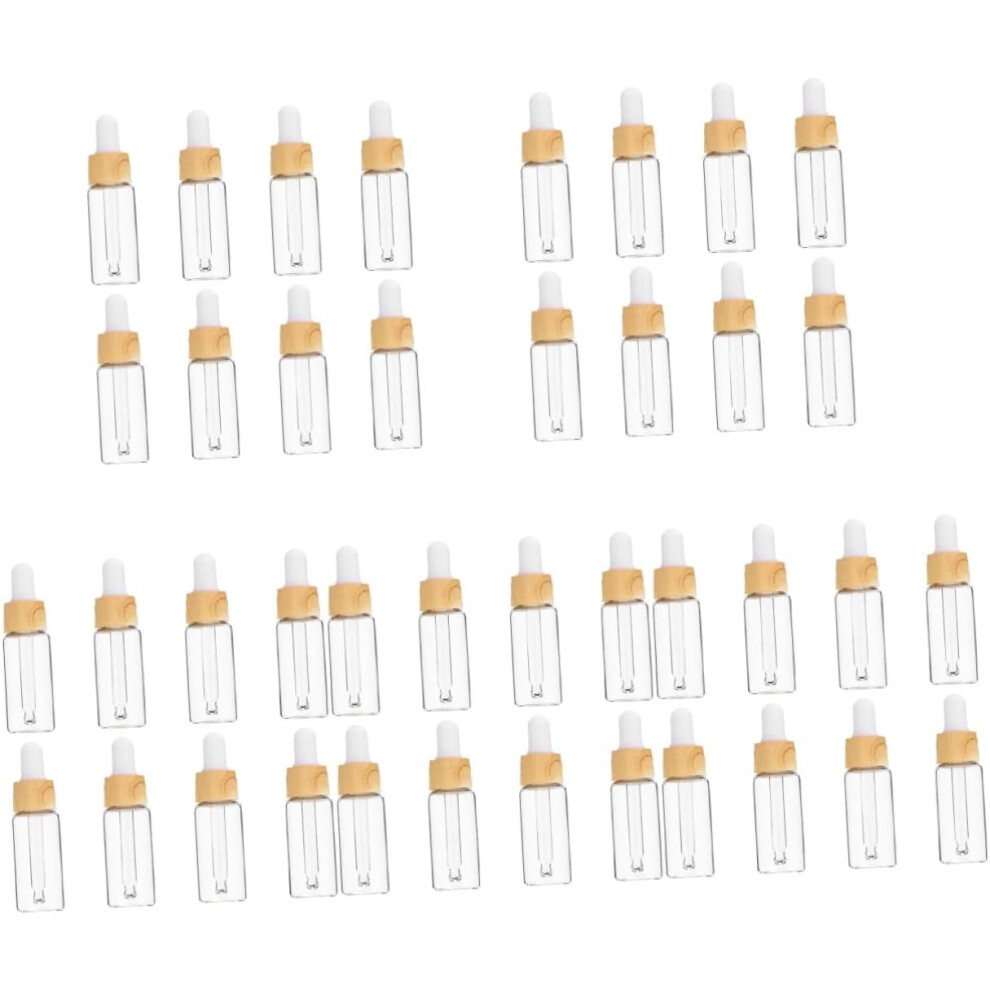Hkhbjs 40Pcs Frosted Glass Dropper Bottles For Essential Oils Perfumes And Aromatherapy For Travel And Sample Vials