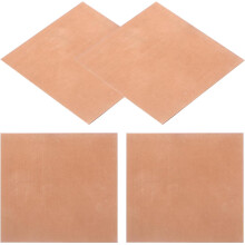 50 mm Kupferbleche, 0,5 mm dick, 4 Stück kleine rote Kupferplatten für Schmuckherstellung, DIY-Metallbleche