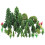 40pcs Mixed Miniature Model Trees Set for DIY Crafts and Model Train Scenery 1