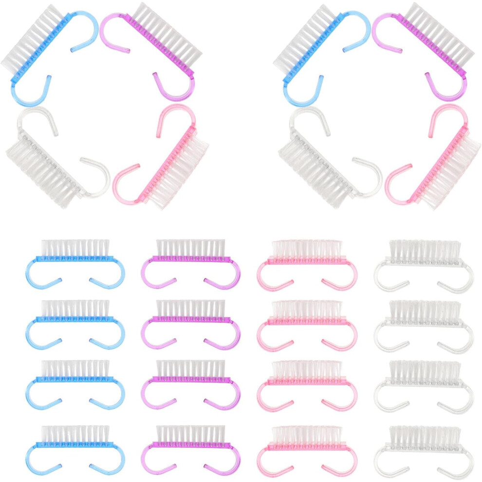 Hkhbjs 40Pcs Nail Cleaning Brushes Hand Fingernail Scrub Cleaner Nail Brush