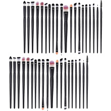 2 Sets Augen-Make-up-Pinsel, Lidschattenpinsel, tragbares Reise-Make-up für Festivals und den täglichen Gebrauch