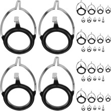 Kit de reparación de puntas de cañas de pesca de 45 piezas con anillos guía de metal y herramientas de repuesto para cañas de pescar con mosca.