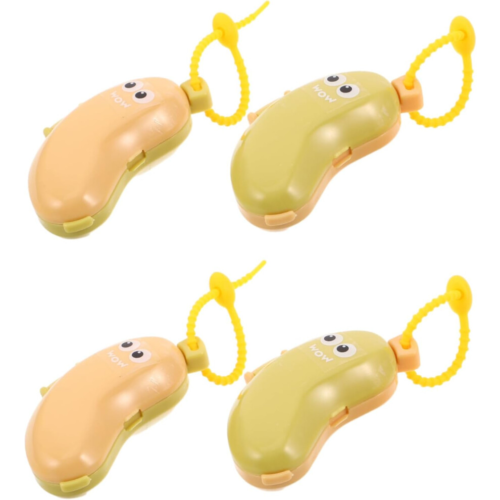 Hkhbjs 4Pcs Portable Toothbrush Case Banana Design Toothbrush Protective Cover Travel Organizer For Family Business Travel