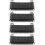 4 Pcs Replacement Pedal for Trash Can Kitchen Bin Pedal Plastic Step Easy Installation Black for Home Kitchen Use 1