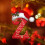 Kerstboomversiering met kerstmuts en letter, acryl. 3