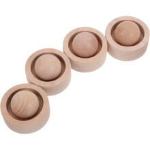 4 bolas difusoras de aromaterapia de madera de haya, mini difusor de aceite