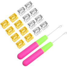 42-teiliges DIY-Friseurwerkzeugset mit Dreadlock-Häkelnadeln und Befestigungsklammern
