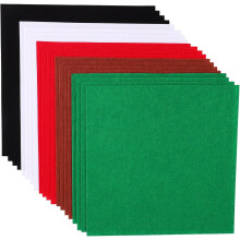 20 láminas de fieltro para manualidades navideñas DIY. Telas de fieltro no tejidas.