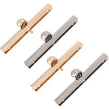 4 Stück Metall-Drehverschlüsse für Handtaschen und Geldbörsen, drehbare Schnallenverschlüsse