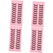 40 Paar künstliche Wimpern, zarte, geschwungene Wimpern für Frauen und Mädchen, Make-up-Wimpern