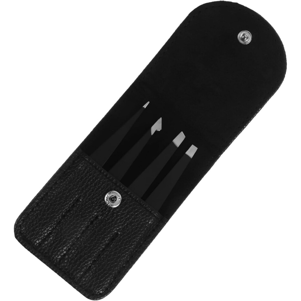 Hkhbjs Ergonomic Stainless Steel Eyebrow Tweezers For Hair Removal Travel Tweezers Kit For Women