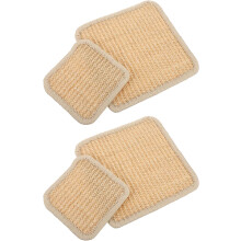 4 japanische, hitzebeständige Untersetzer aus natürlichem Sisal mit Aufhängeseil, 13 cm x 20 cm Topfuntersetzer