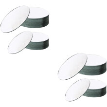 40pcs Oval Mirror Tiles Craft Mirror DIY Accessories for Mobile Phone Case Making Craft Tiles Project