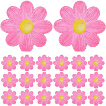 40 Blatt Gänseblümchen-verzierte Papierservietten für Geburtstagsfeiern, blumenförmige Servietten