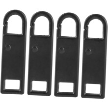 linguette nere staccabili per cerniere di valigie, zaini, abbigliamento, riparazione, sostituzione cerniere, accessori fai da te