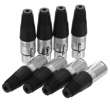 Connettore XLR a saldare per microfono, spina metallica per cavo microfono, trasmissione audio stabile.