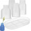 Silikon-Vasenformen-Set mit Tablett, 5-teilig, wiederverwendbare Epoxidharz-Bastelform 1