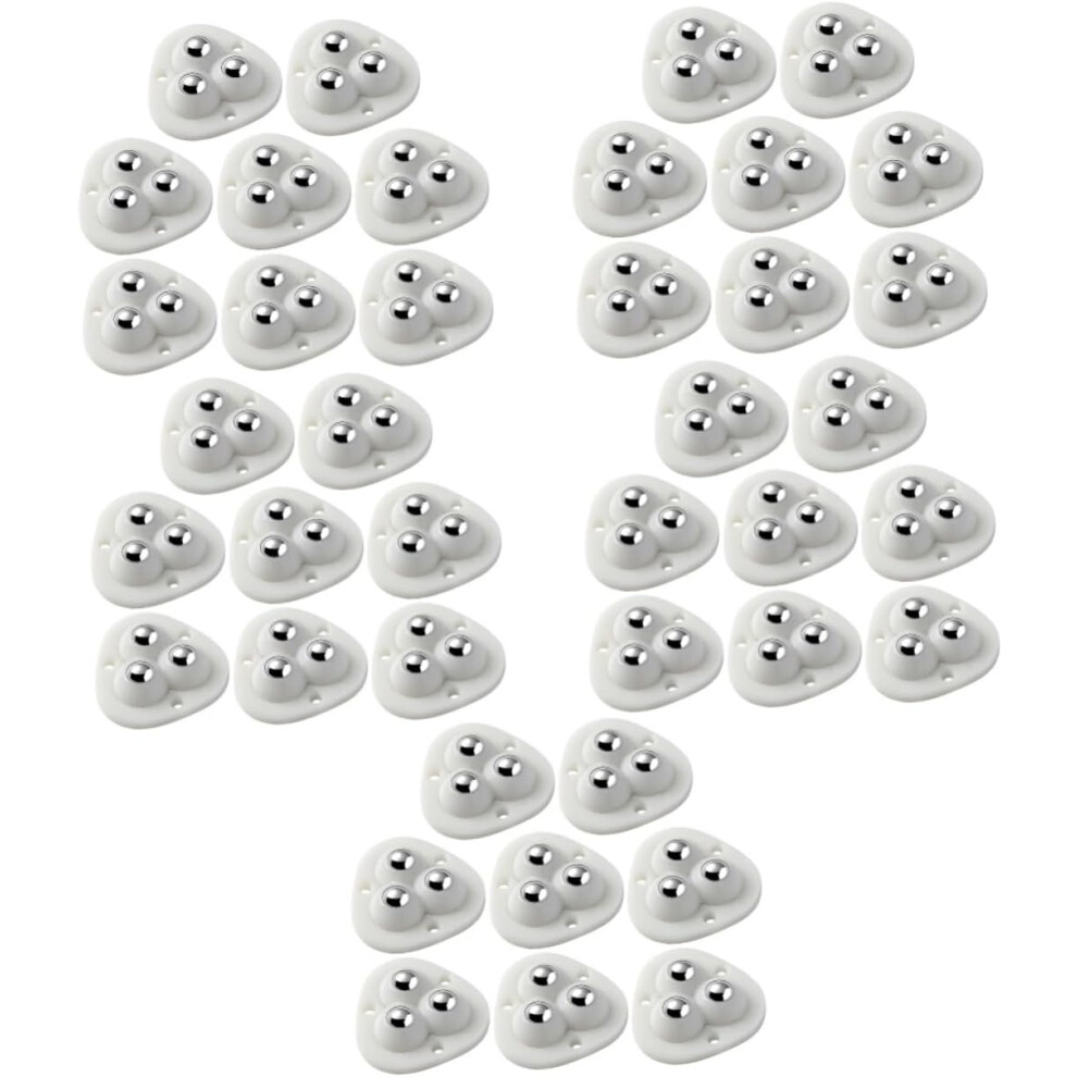 40Pcs Self Adhesive Caster Wheels Small Wheels For Storage Case Furniture Appliance Use 5455468169762