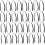 40pcs Black Adjustable Bow Tie Extender Bands Elastic Stretch Strap for DIY Bowknot Accessories 1